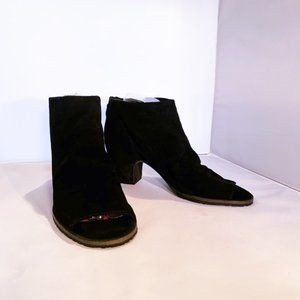 Gentle Souls by Kenneth Cole Suede Open Toe Booties